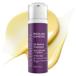 Paula's Choice Clinical 1% Retinol Treatment bottle with pump dispenser
