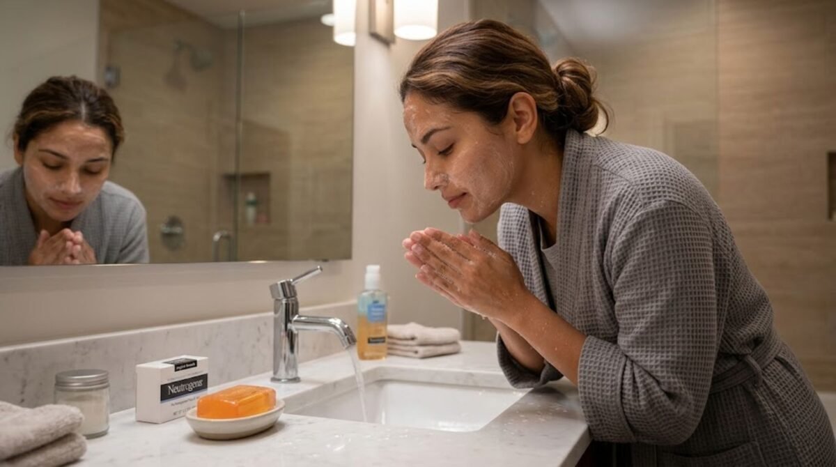 Beginner skincare starts with washing your face. 