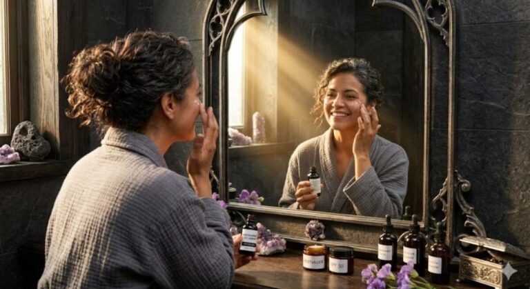 using niacinamide on mature skin morning routine